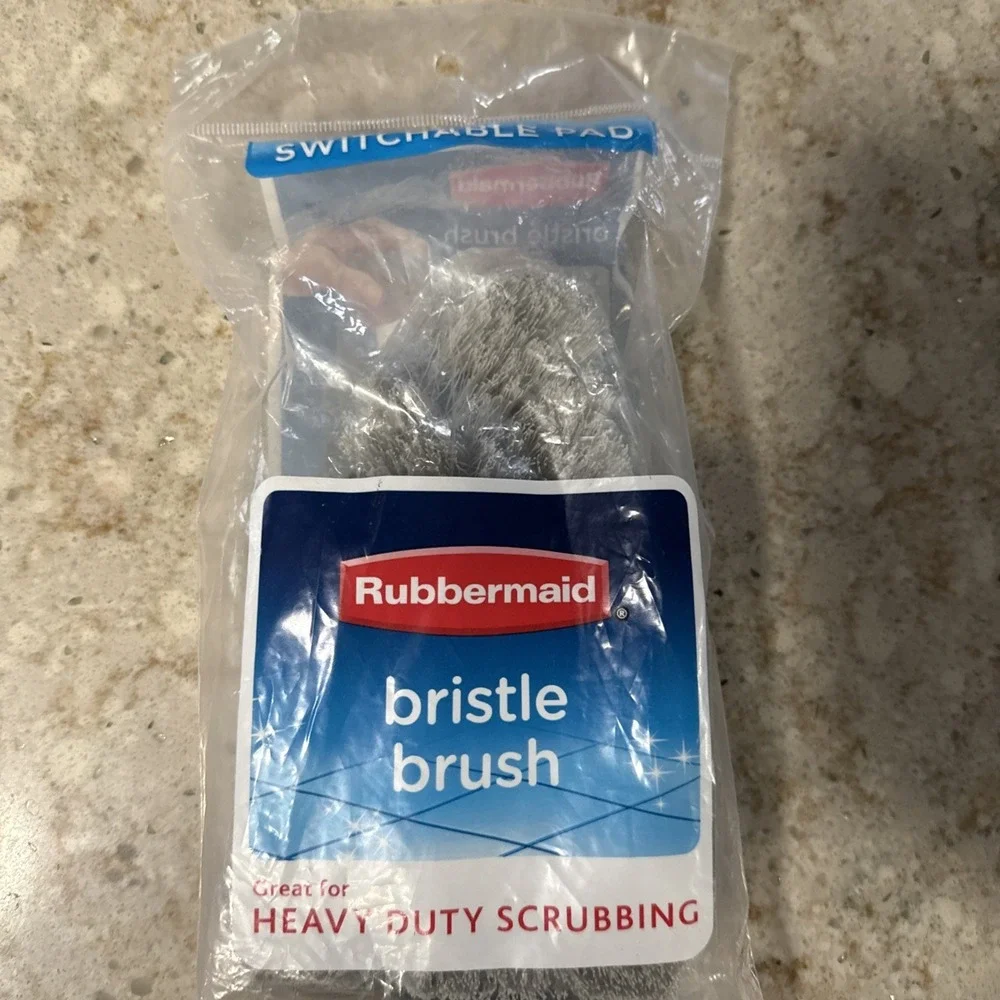 Rubbermaid SCRUB Brush‎ 1811031 Switchable Bristle Heavy Duty Scrubbing 1 Pack